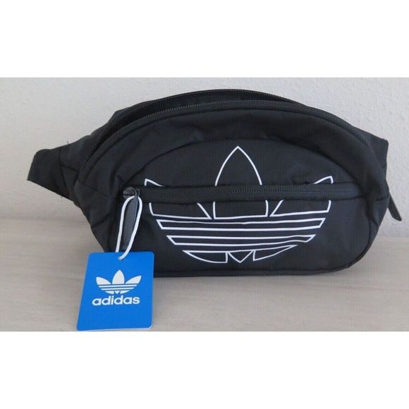 adidas Originals EV7554 Unisex Black/White National Waist Fanny Pack - Picture 1 of 5